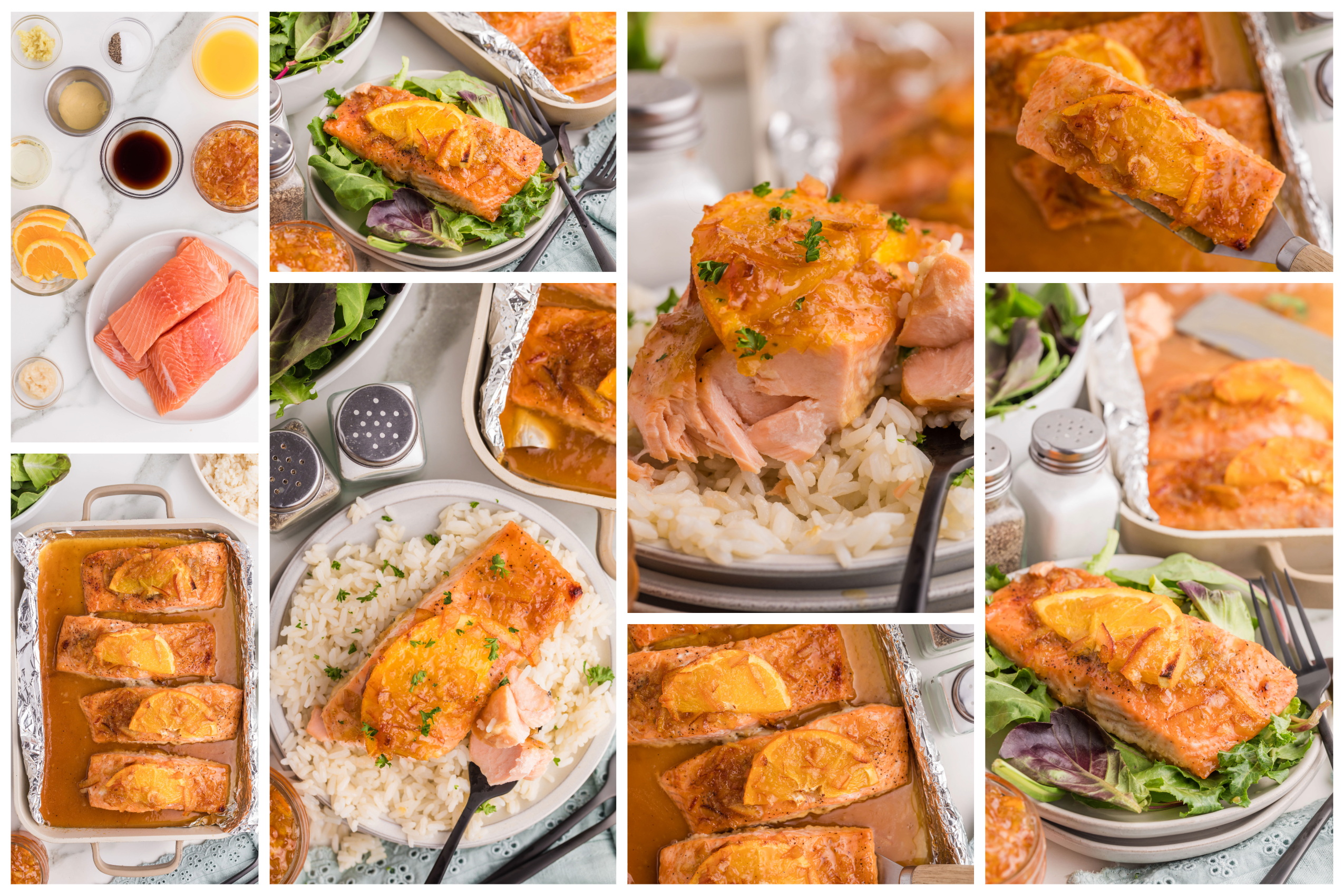 EXCLUSIVE: ORANGE MARMALADE GLAZED SALMON